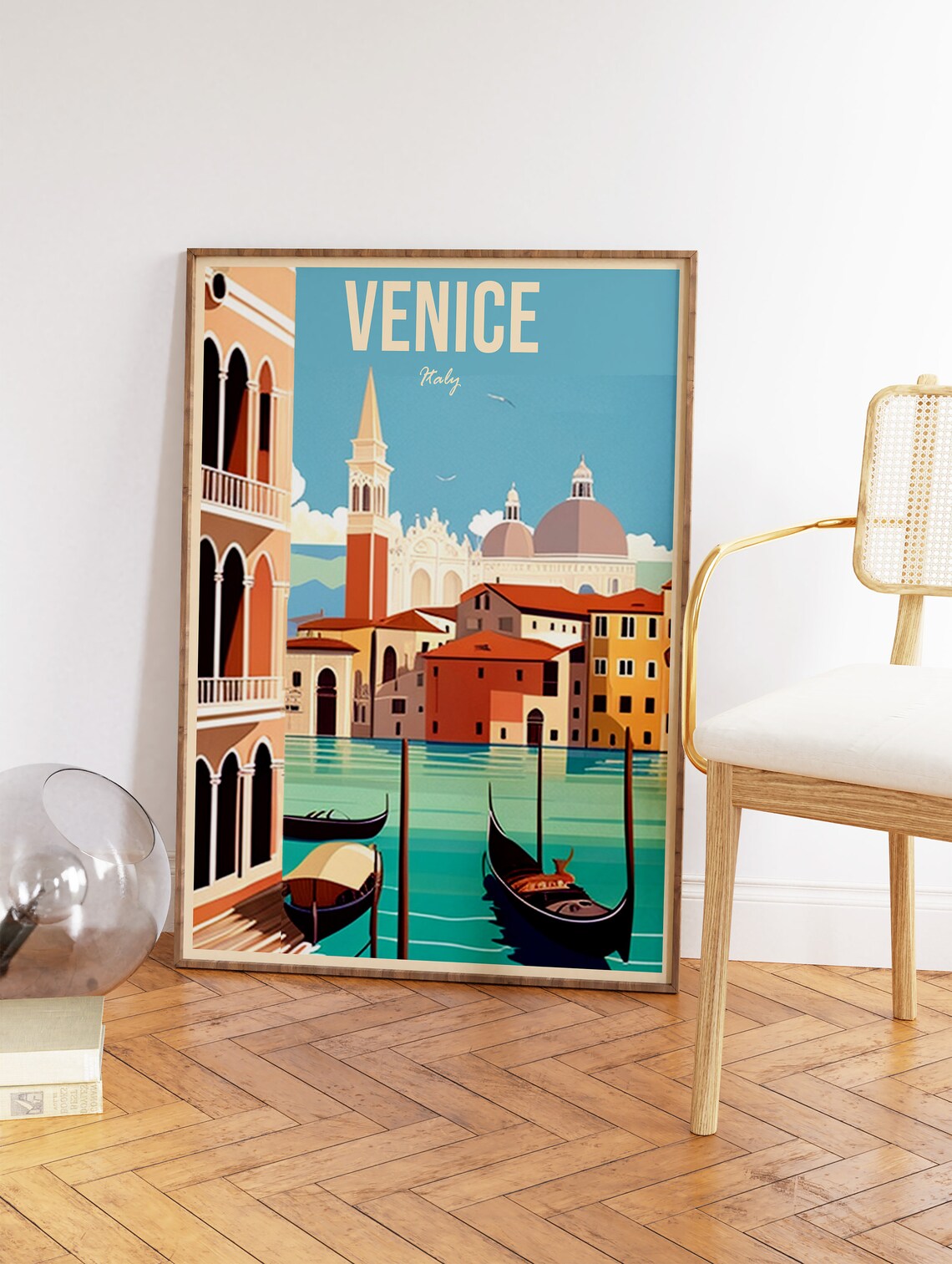 Venice Vintage Travel Poster, Italy Travel Wall Art - Image 2