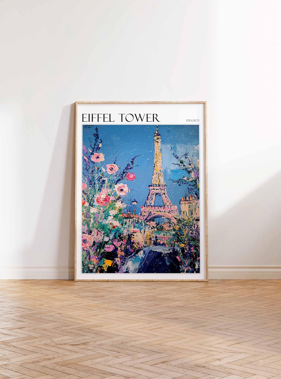 Eiffel Tower Poster Eiffel Tower Travel Print France Wall Art French Travel Print European Decor Paris Gift Paris Travel Poster - Image 3