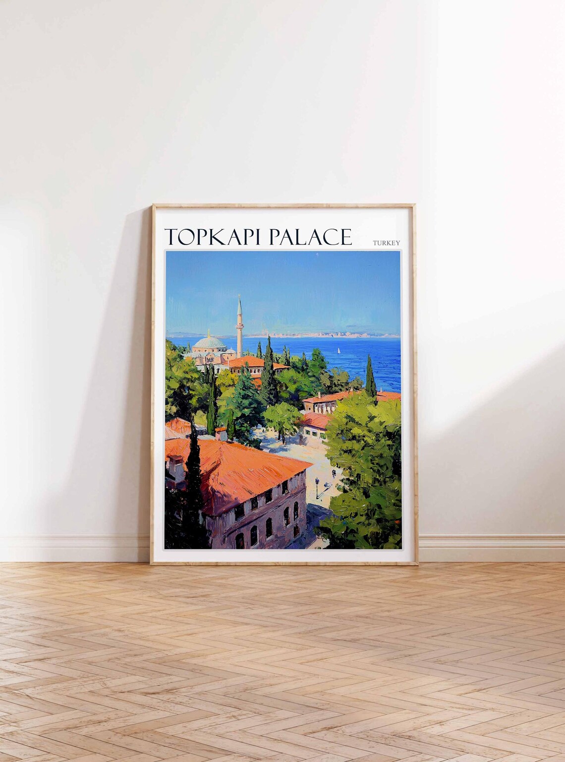 Topkapi Palace Poster Topkapi Palacetravel Print Islamic Wall Art Tropical Decor Botanical Print Turkey Gift Topkapi Palace Wall Art - Image 2