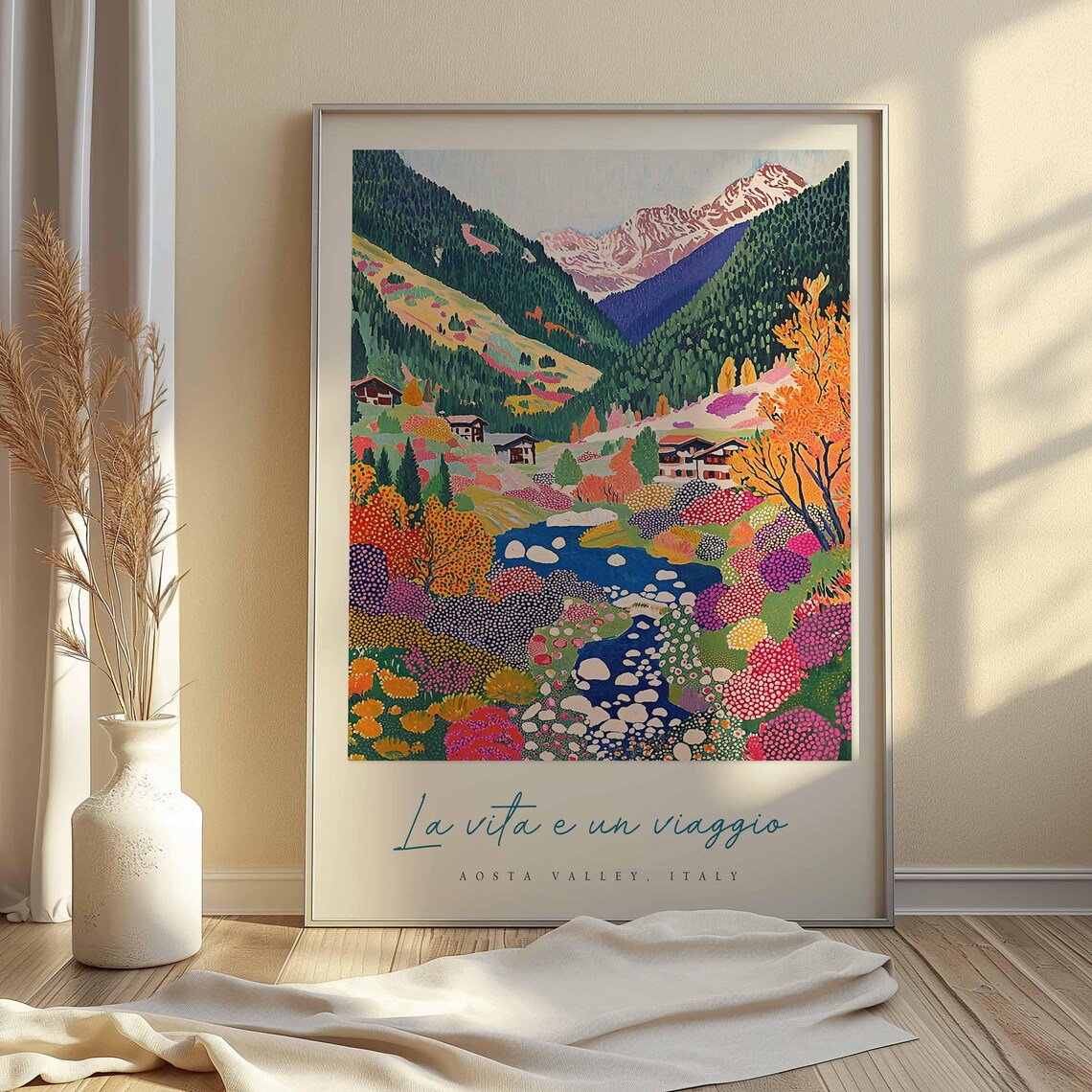 Aosta Valley Travel Poster, Italy Travel Decor - Image 2