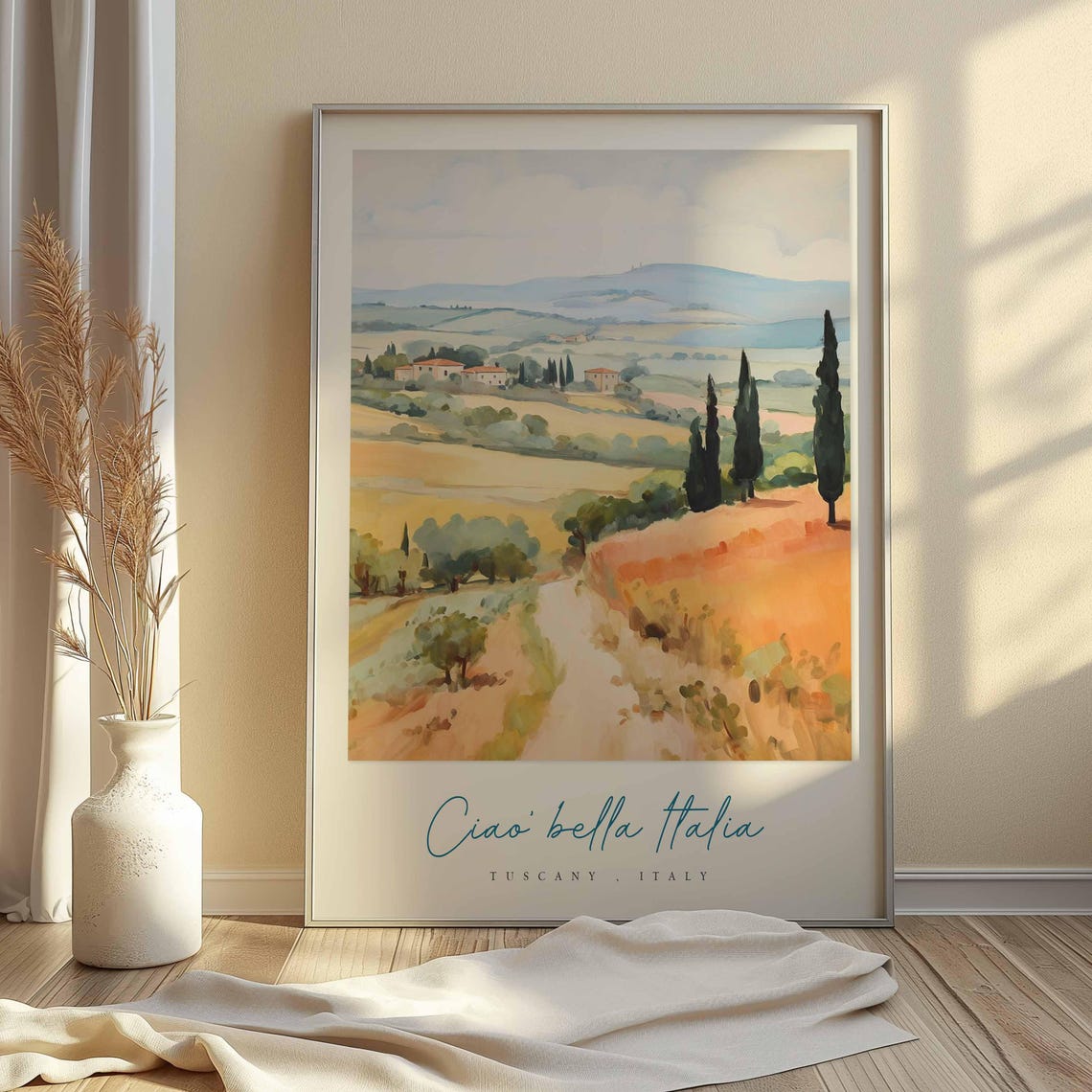 Tuscany Poster Italian Travel Print Tuscany Travel Art Tuscany Wall Art Italy Art Italy Travel Decor Italian Travel Gift - Image 2