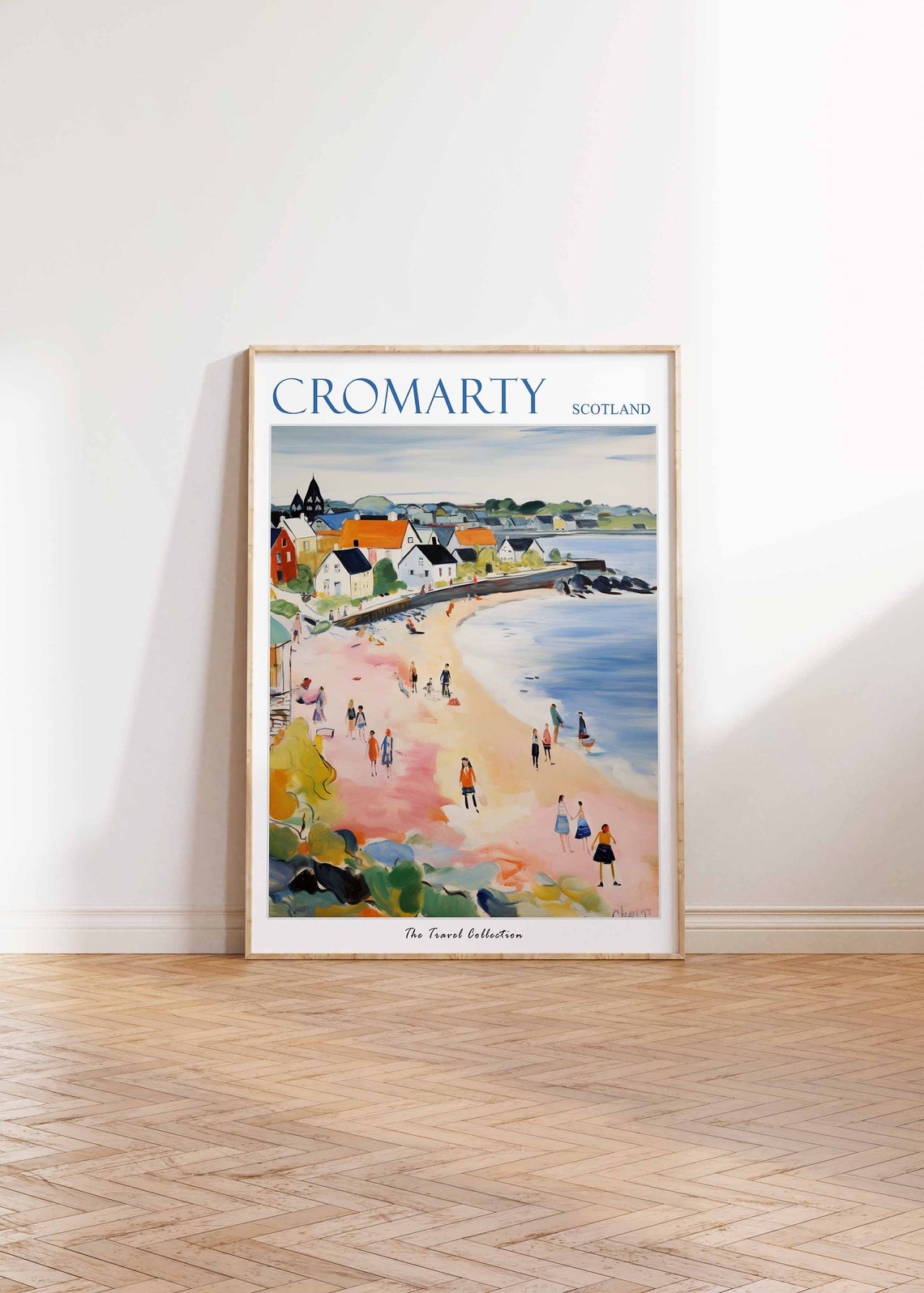 Cromarty Scotland Beach Day Seafront Promenade Pastel Travel Poster - Image 2