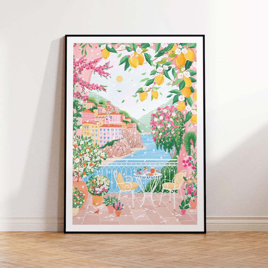 Atrani Amalfi Coast Travel Poster, Italy Wall Art