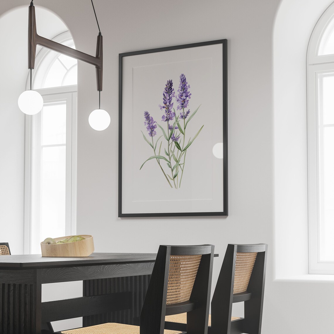 Lavender Wall Art, Purple Flower Botanical Poster - Image 3