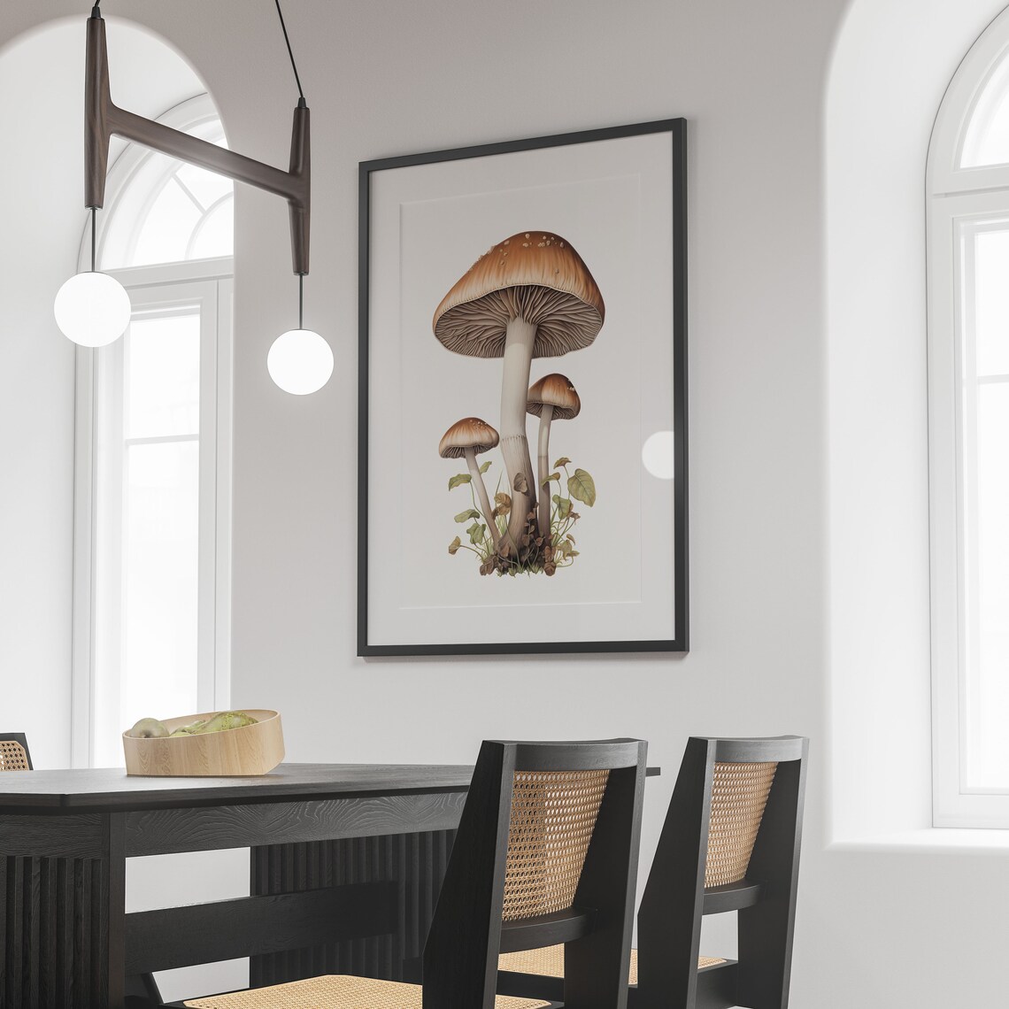 Psilocybin Mushroom Botanical Guide Art Print - Image 3