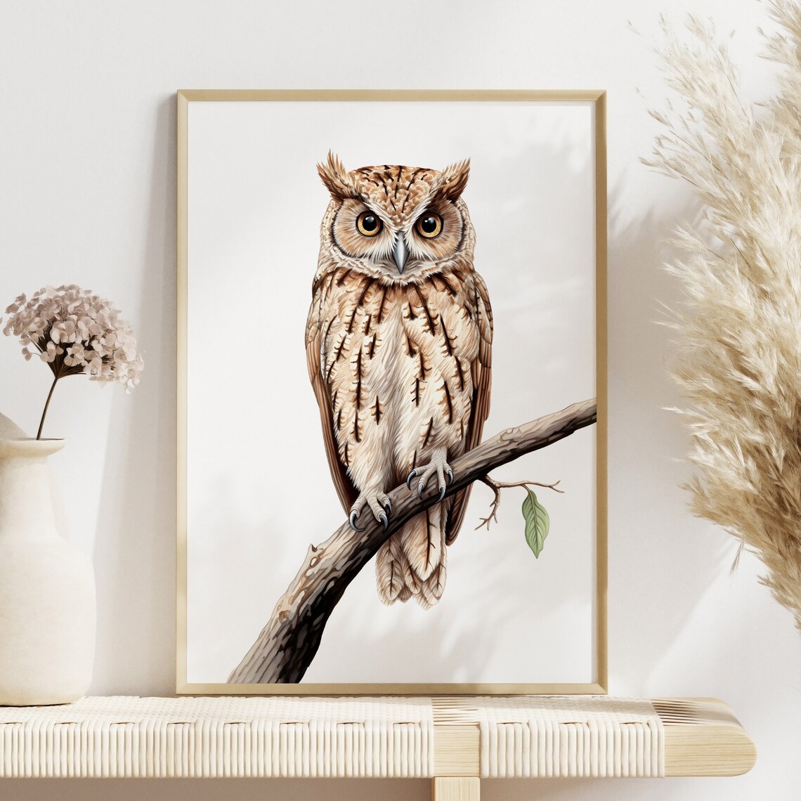 Potoo Print, Botanical Guide Bird Poster - Image 3