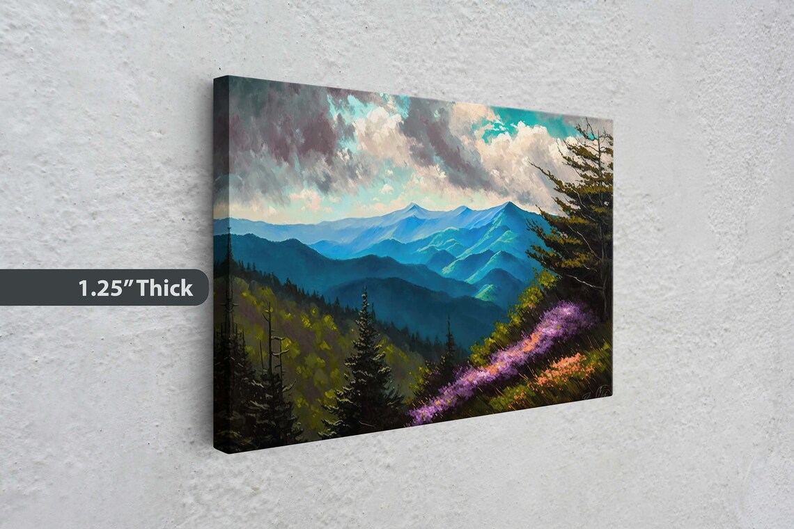 Smoky Mountains Landscape Art Print, National Park - Image 3
