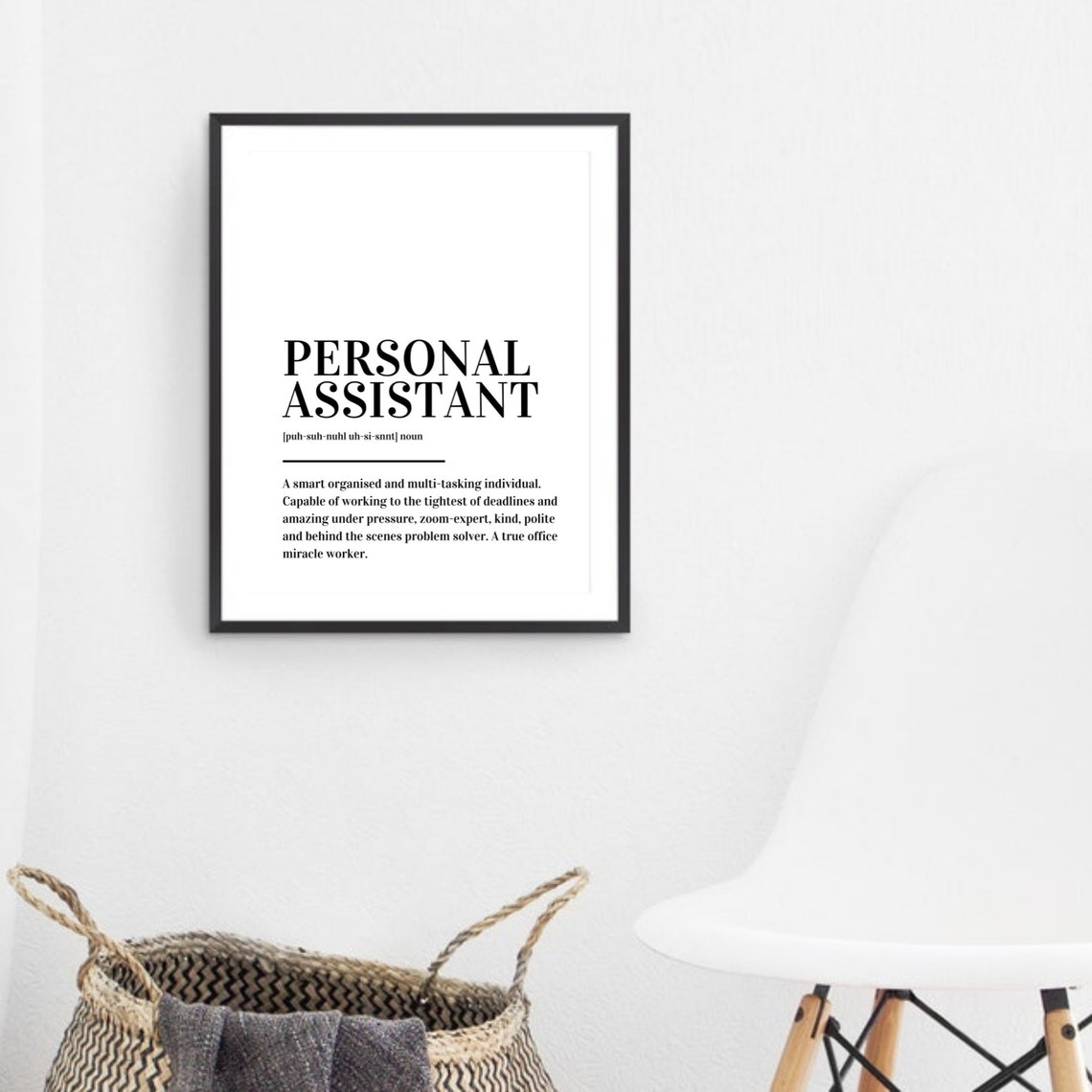 Personal Assistant Definition Poster Thank You Gift For Office Heroes - Image 3