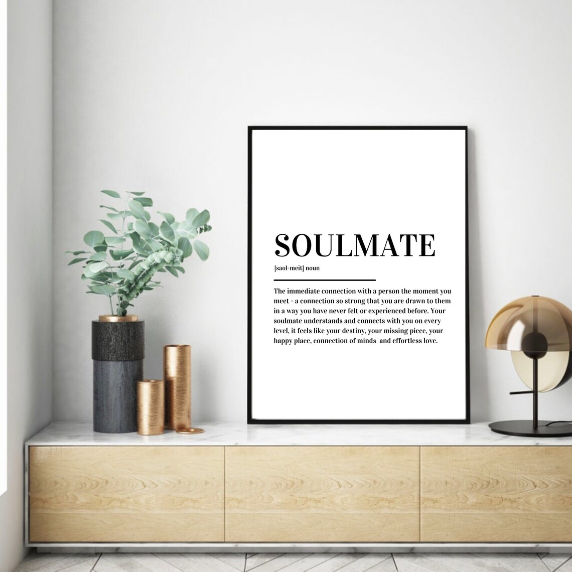 Soulmate Definition Art Print, Modern Poster - Image 5