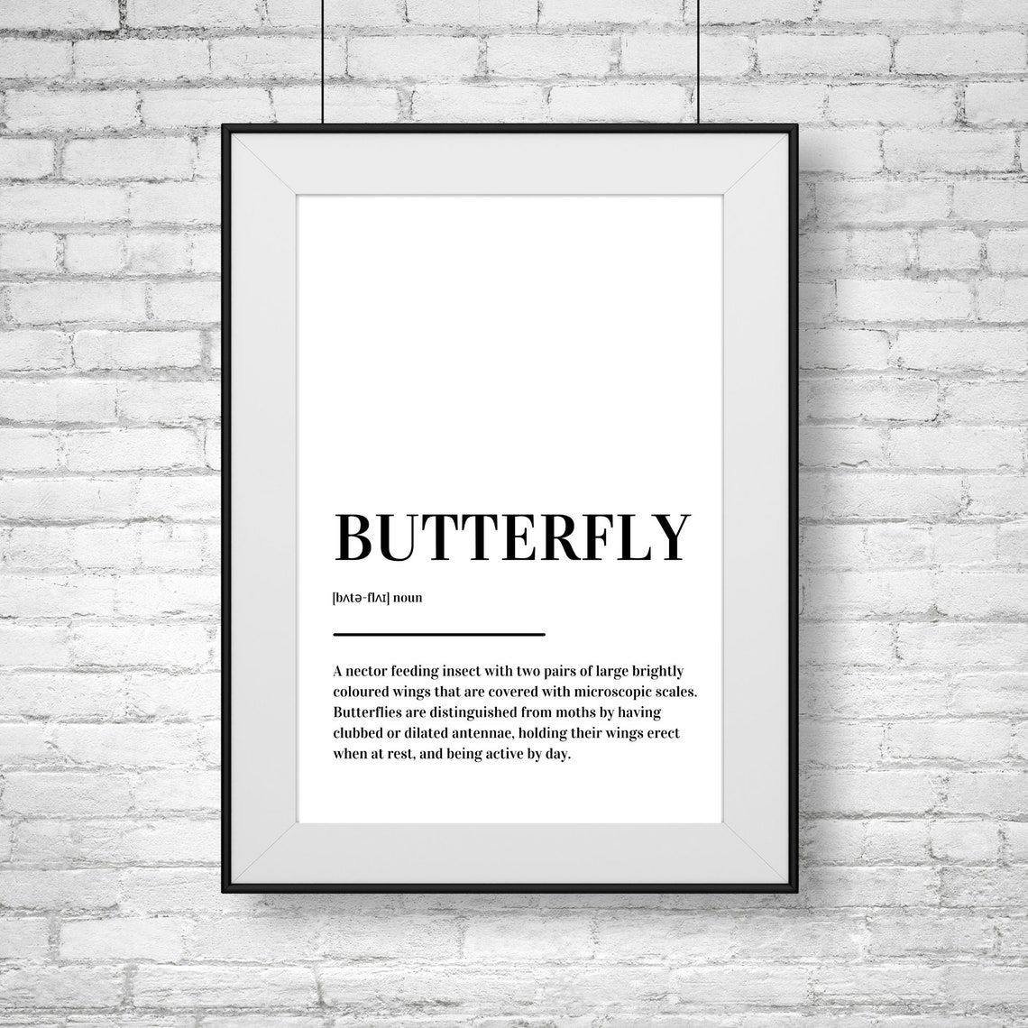 Butterfly Definition Print Poster - Image 2