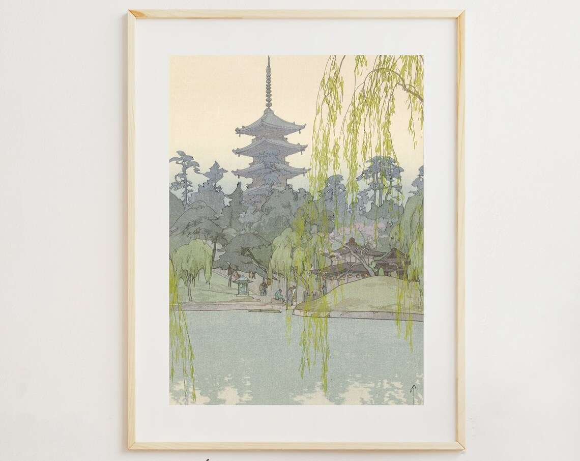 Vintage Japanese Art Print, Japanese Woodblock Style