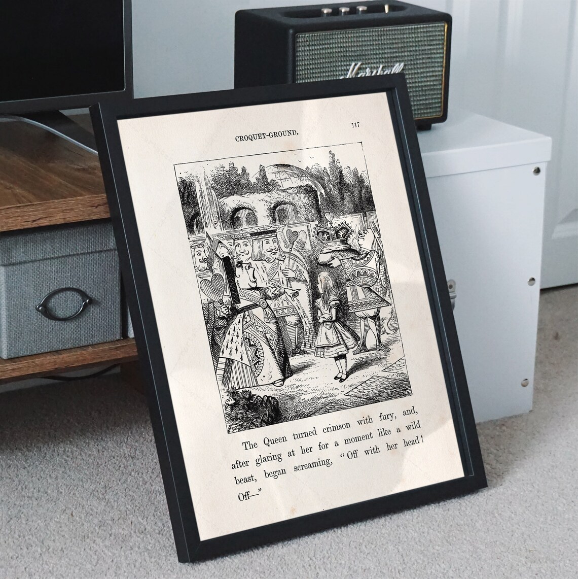 Alice In Wonderland Croquet Ground Page 117 Illustration Art Print - Image 2