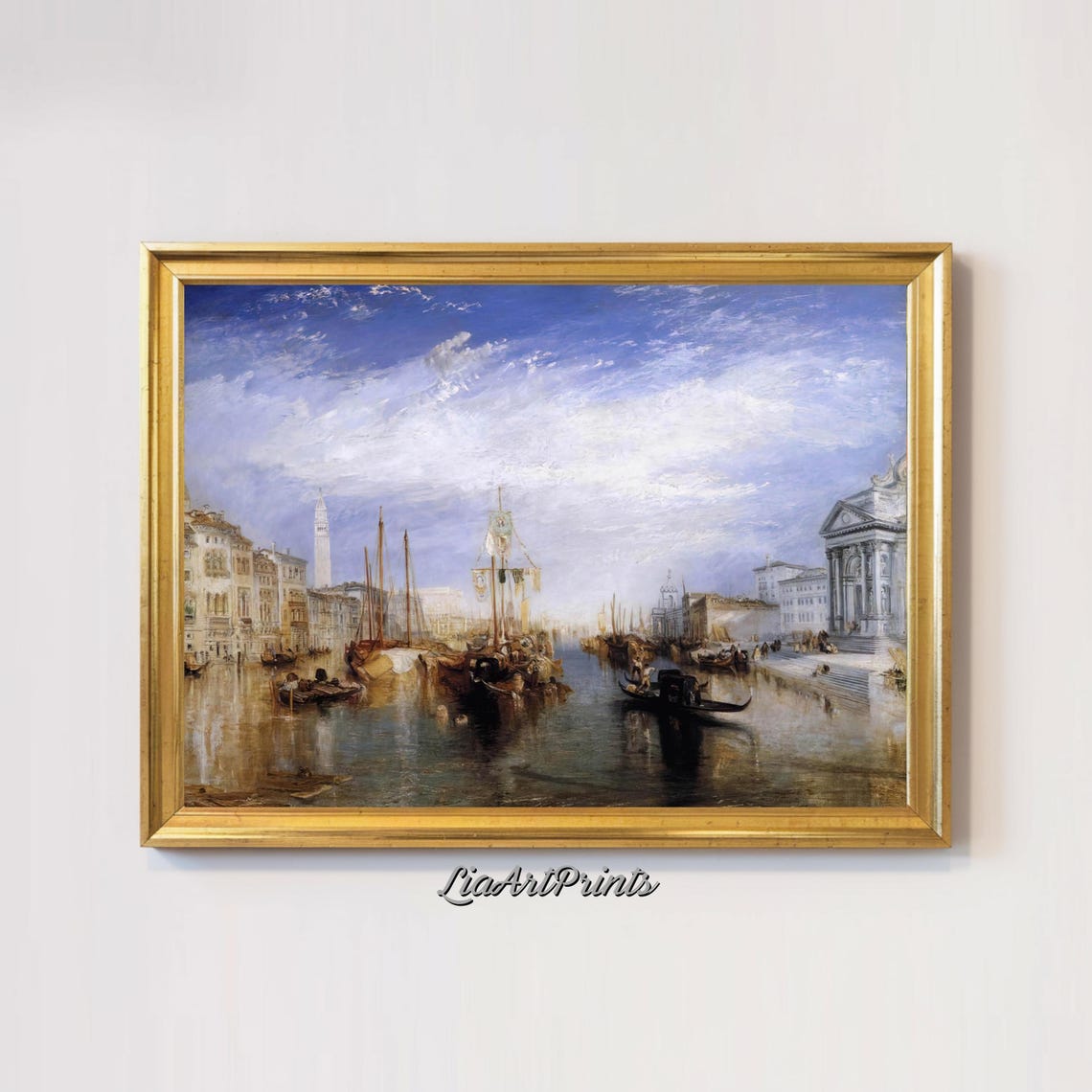 Grand Canal Venice Classic Venetian Maritime Gondola Scene Art Poster - Image 2