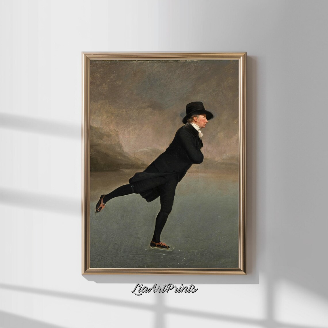 Reverend Robert Walker The Skating Minister Vintage Ice Skating Poster