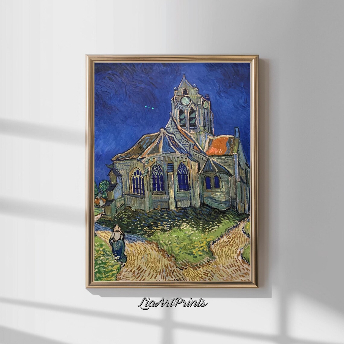 The Church At Night, Expressionist Gothic Scene