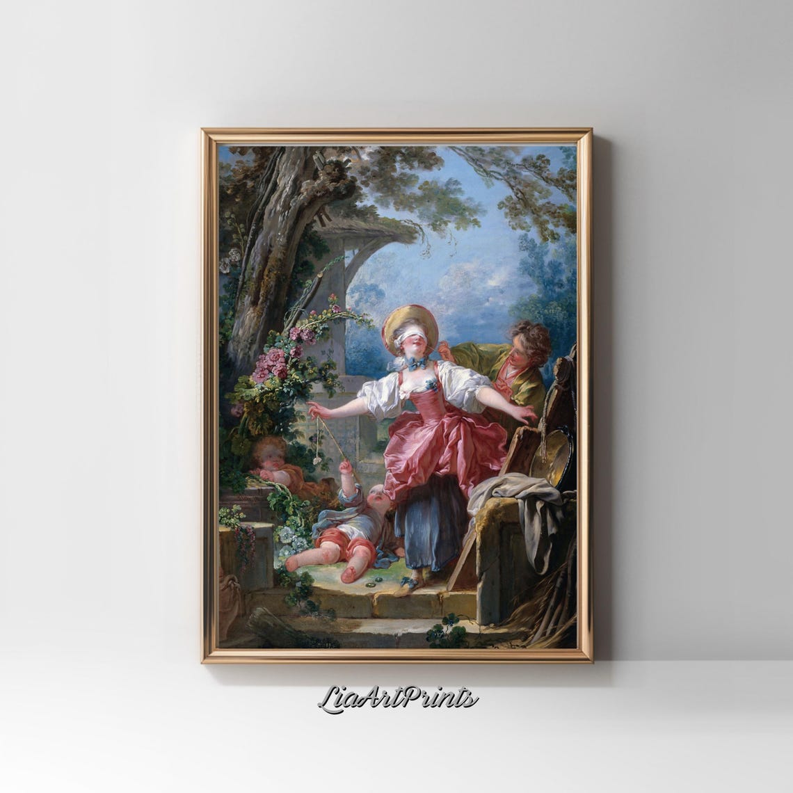 Jean Honore Fragonard Blind Mans Bluff Garden Game Rococo Art Poster - Image 2