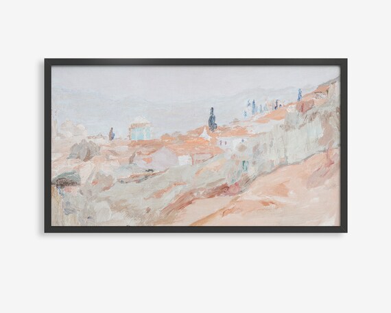 Frame Tv Art Turkish Landscape Frame Tv Art Tropical Frame Tv Art Bursa Tv Artwork Muted Landscape Boho Frame Tv Art