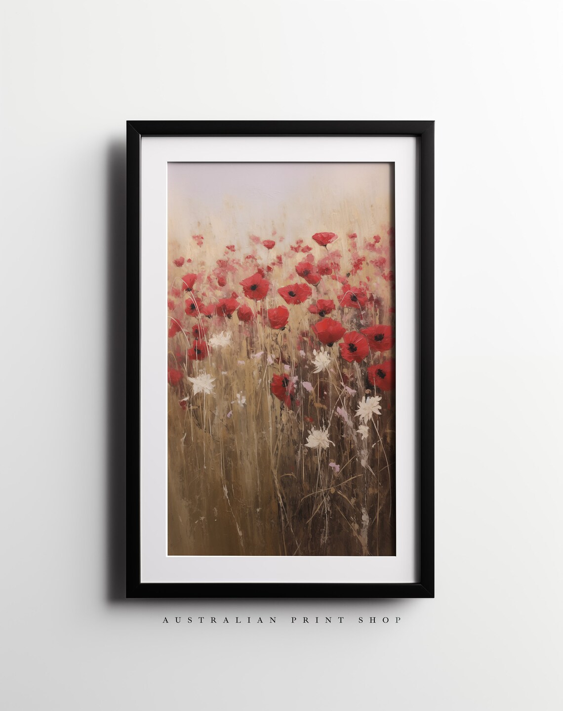 Red Poppy Flower Vintage Oil-Painting Style Art Print - Image 7