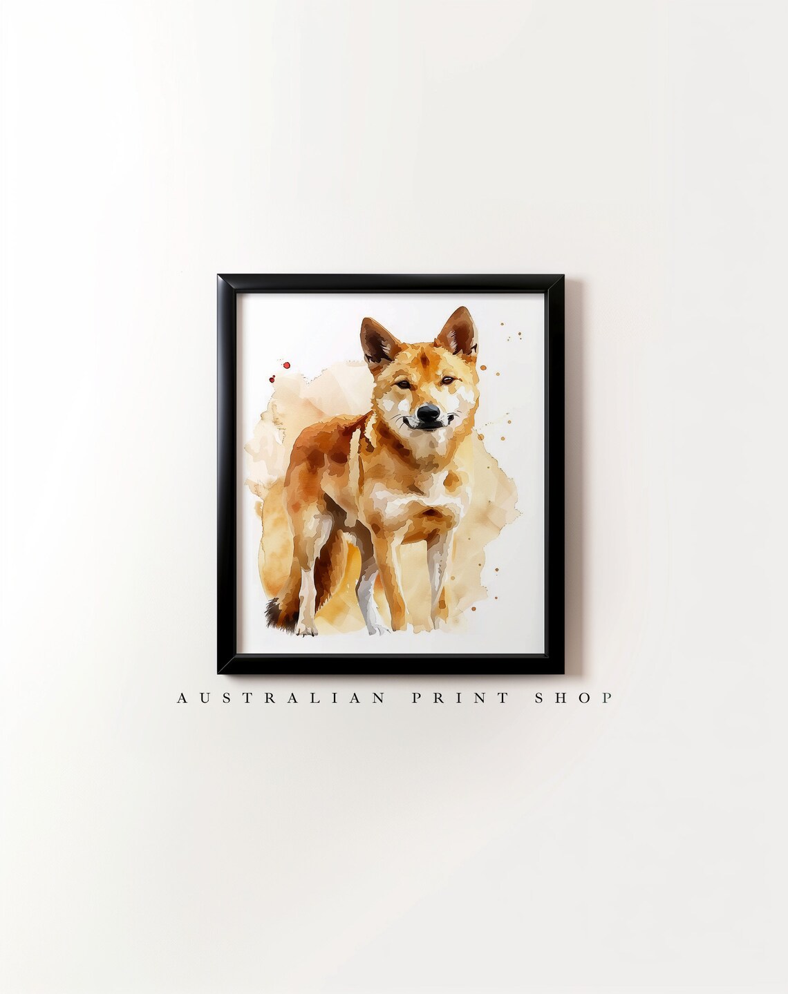 Australian Dingo Watercolour Artwork, Farmhouse Animal Art - Image 6