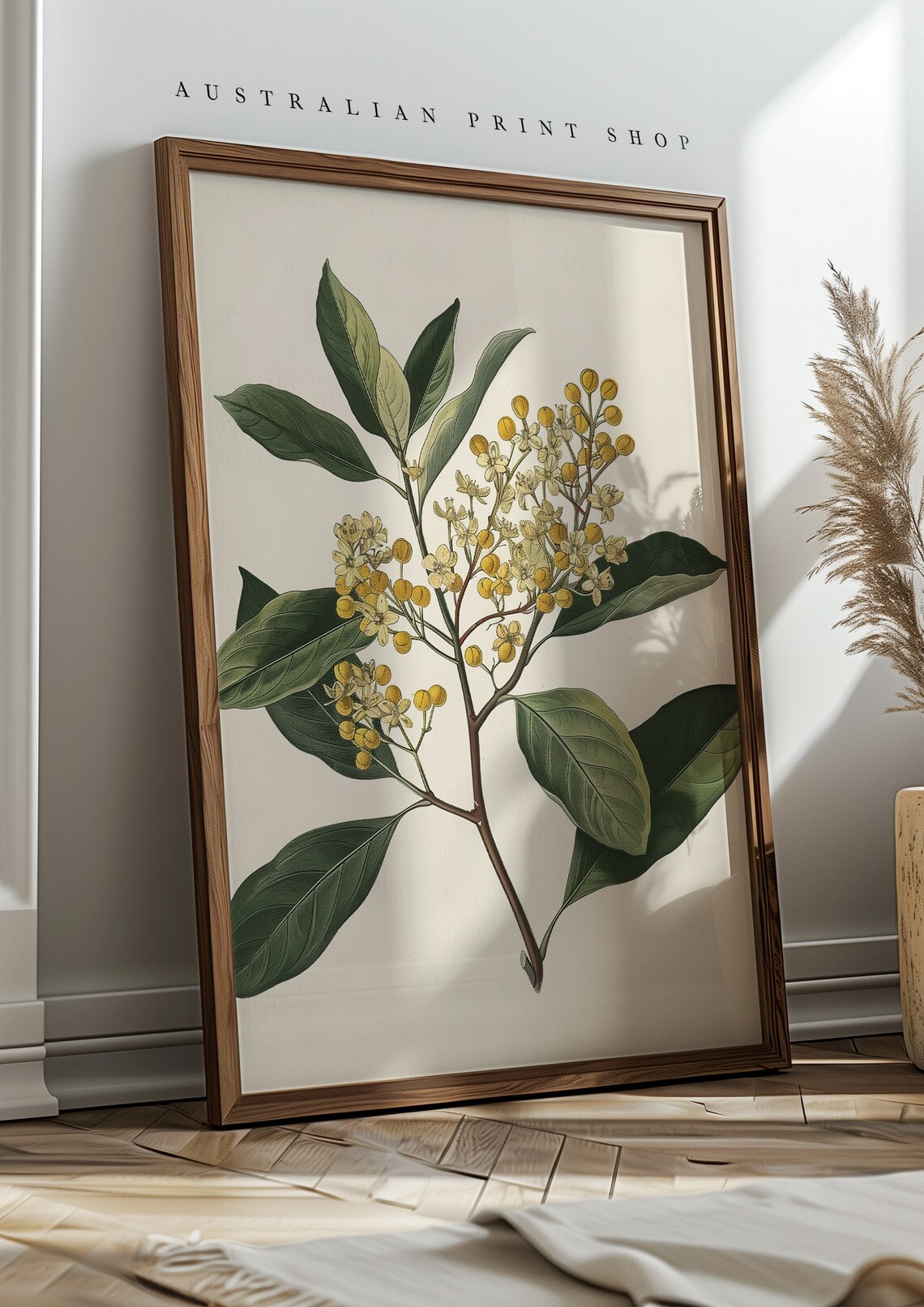 Vintage Yellow Flower Botanical Still Life Art Print - Image 5