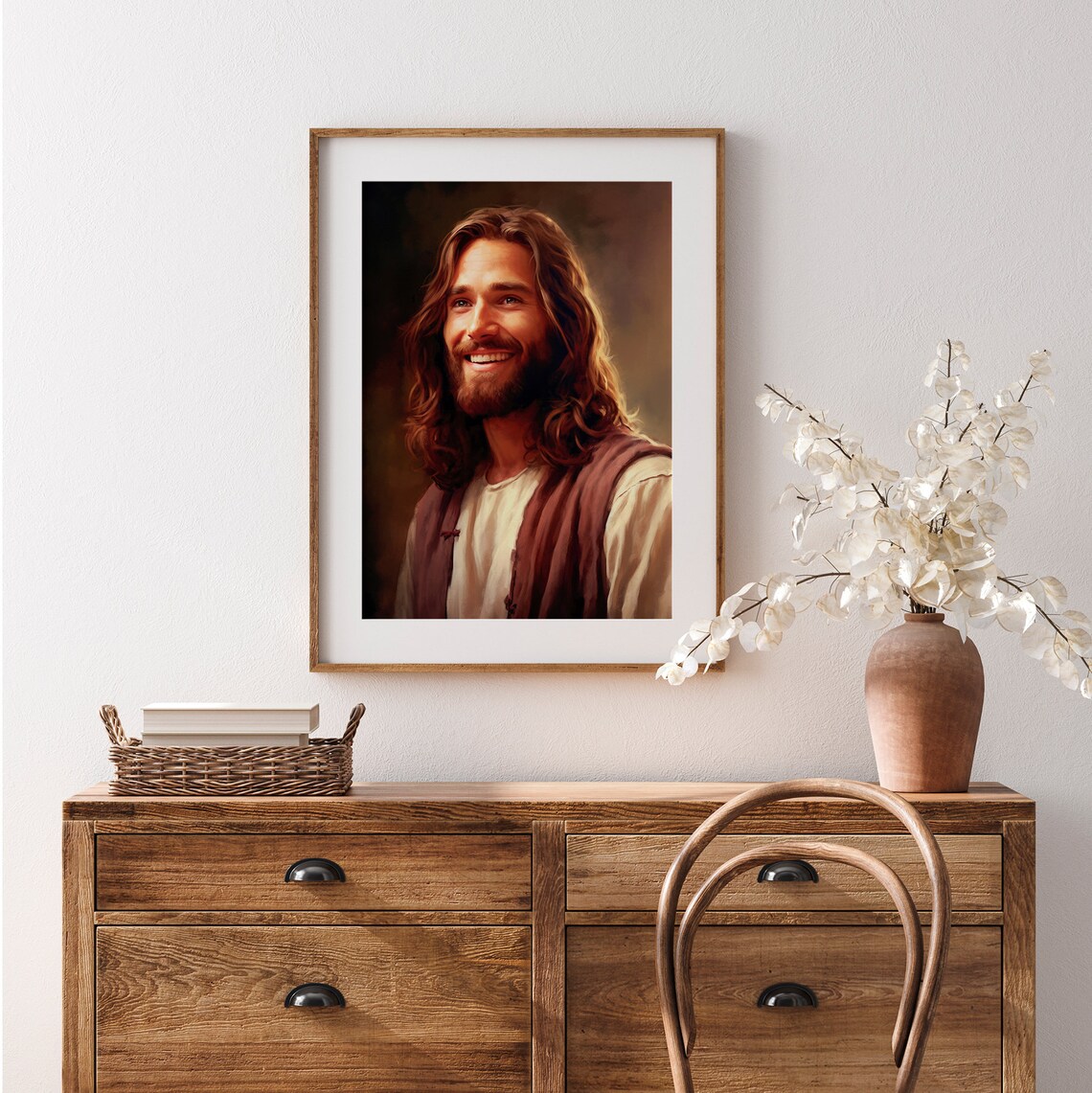 Jesus Farmhouse Christian Wall Art Print - Image 4