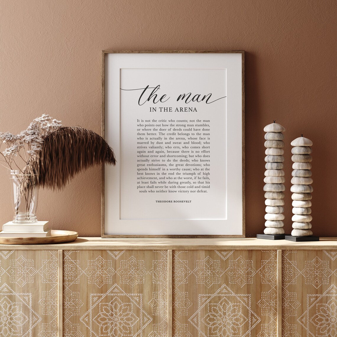 The Man In The Arena, Theodore Roosevelt Quote Print - Image 2