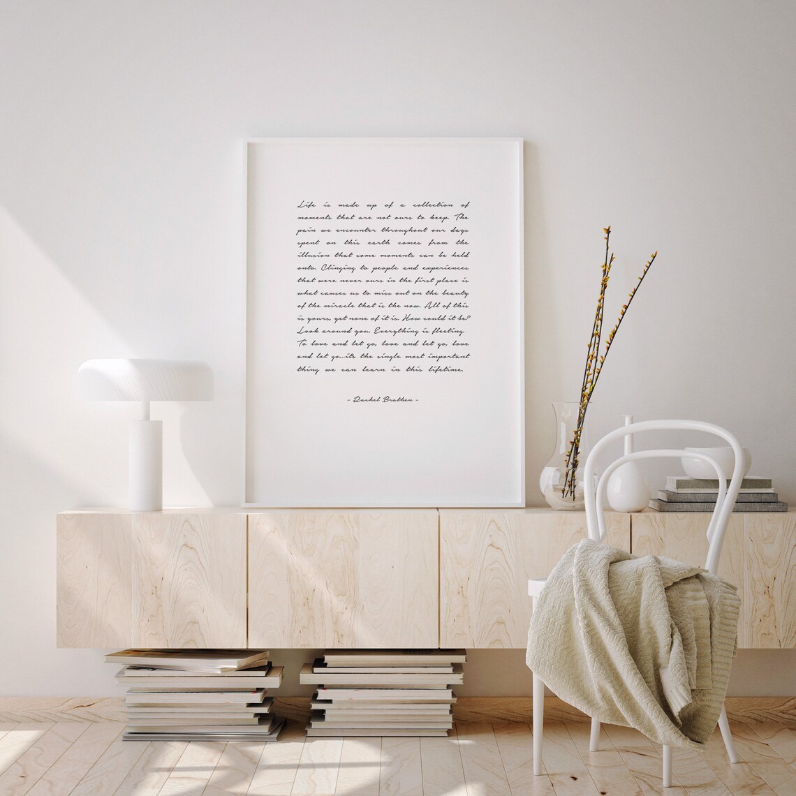 Life Quotes Yoga Balance Inspirational Typography Poster - Image 2