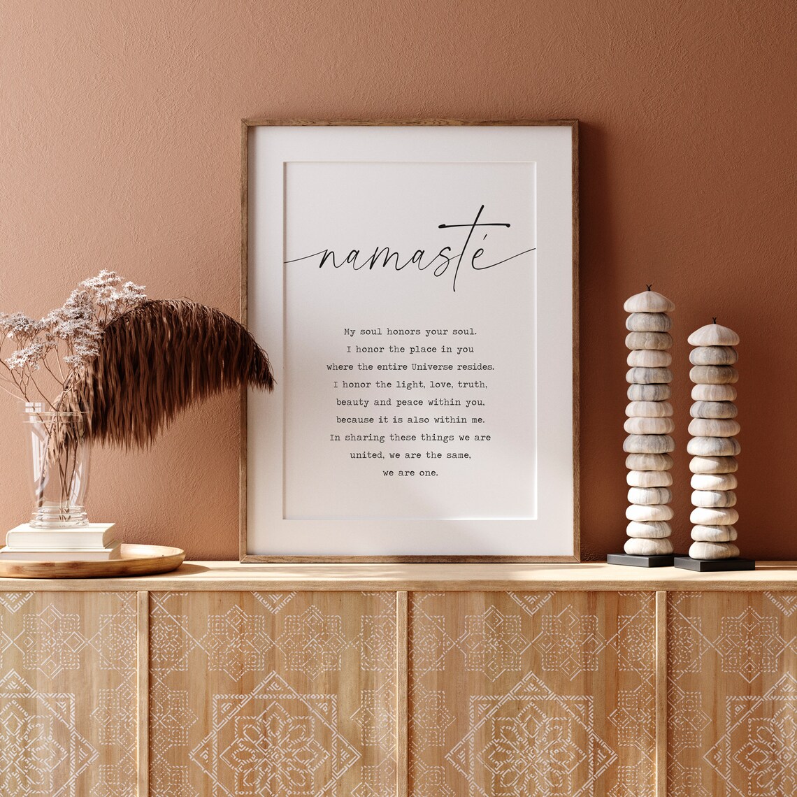 Namaste Definition Poster, Yoga Wall Art - Image 3