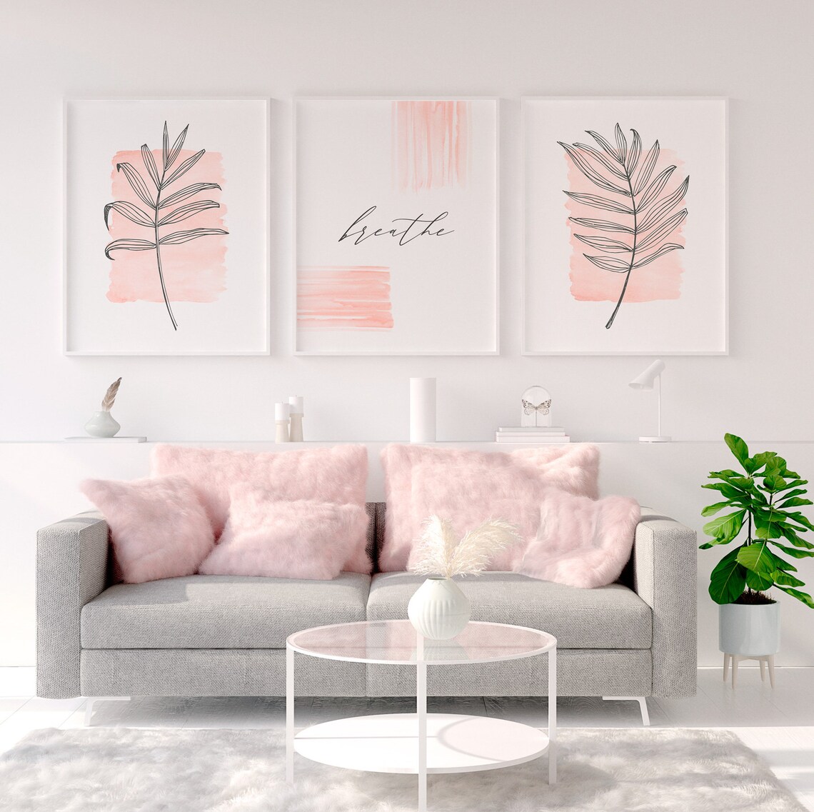 Botanical Line Art Bedroom Decor Art Print - Image 4