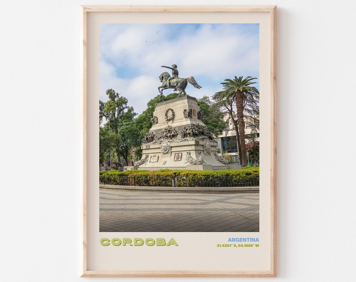 Cordoba Travel Poster Cordoba Print Cordoba Photo Print Cordoba Wall Decor Cordoba Travel Art Argentina Picture Cordoba 1