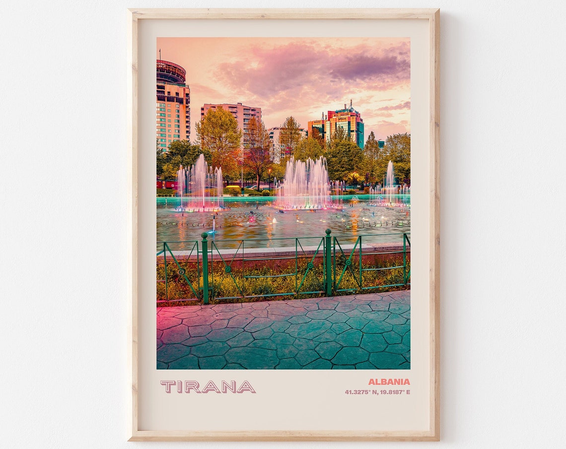 Tirana Travel Poster Tirana Print Tirana Photo Print Tirana Wall Decor Tirana Travel Art Tirana Tirana Picture Tirana 2