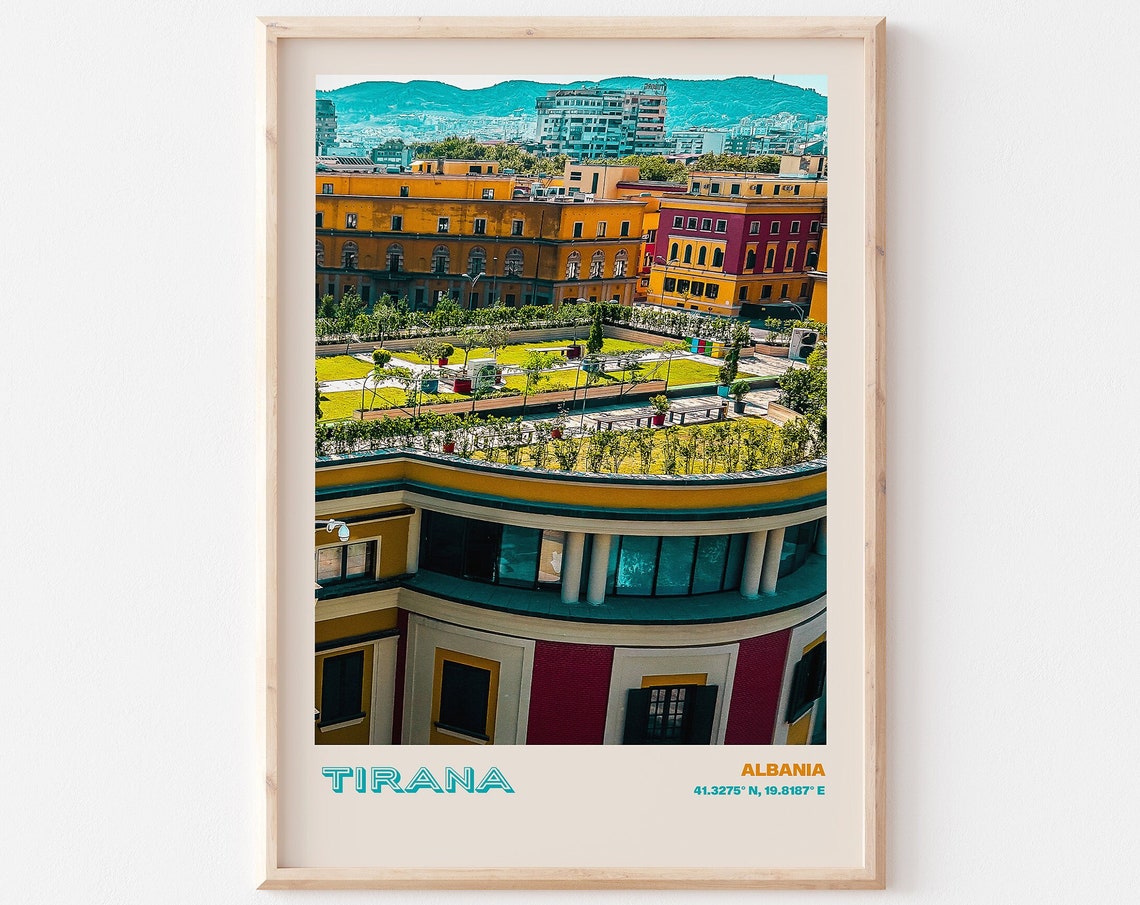 Tirana Travel Poster Tirana Print Tirana Photo Print Tirana Wall Decor Tirana Travel Art Tirana Tirana Picture Tirana 1