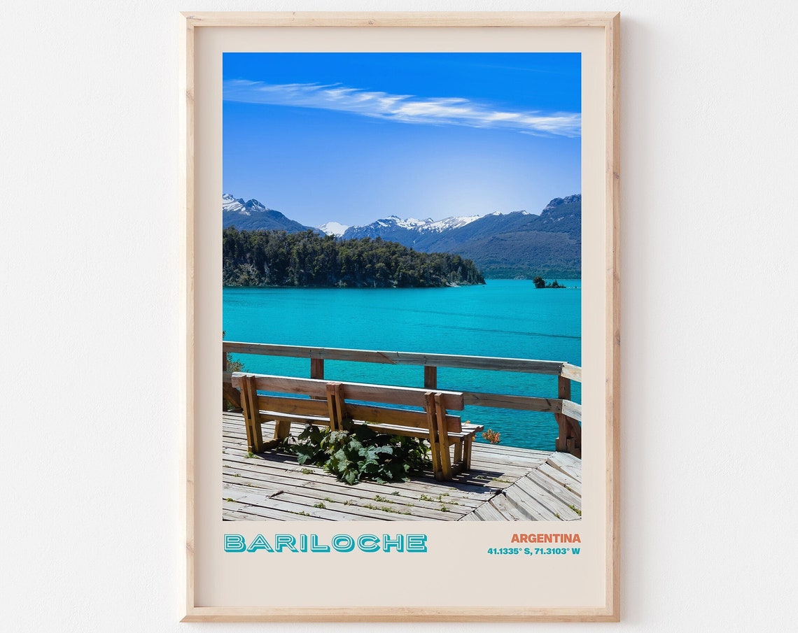 Bariloche Travel Poster Bariloche Print Bariloche Photo Print Bariloche Wall Decor Bariloche Travel Art Argentina Picture Bariloche 3
