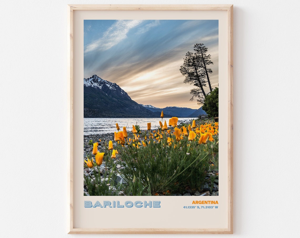 Bariloche Travel Poster Bariloche Print Bariloche Photo Print Bariloche Wall Decor Bariloche Travel Art Argentina Picture Bariloche 1