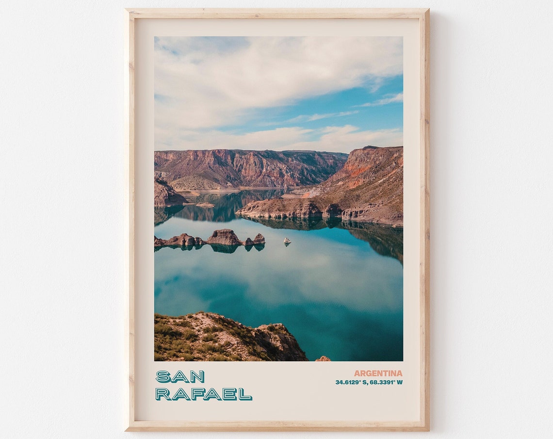 San Rafael Travel Poster San Rafael Print San Rafael Photo Print San Rafael Wall Decor San Rafael Travel Art Argentina San Rafael 1