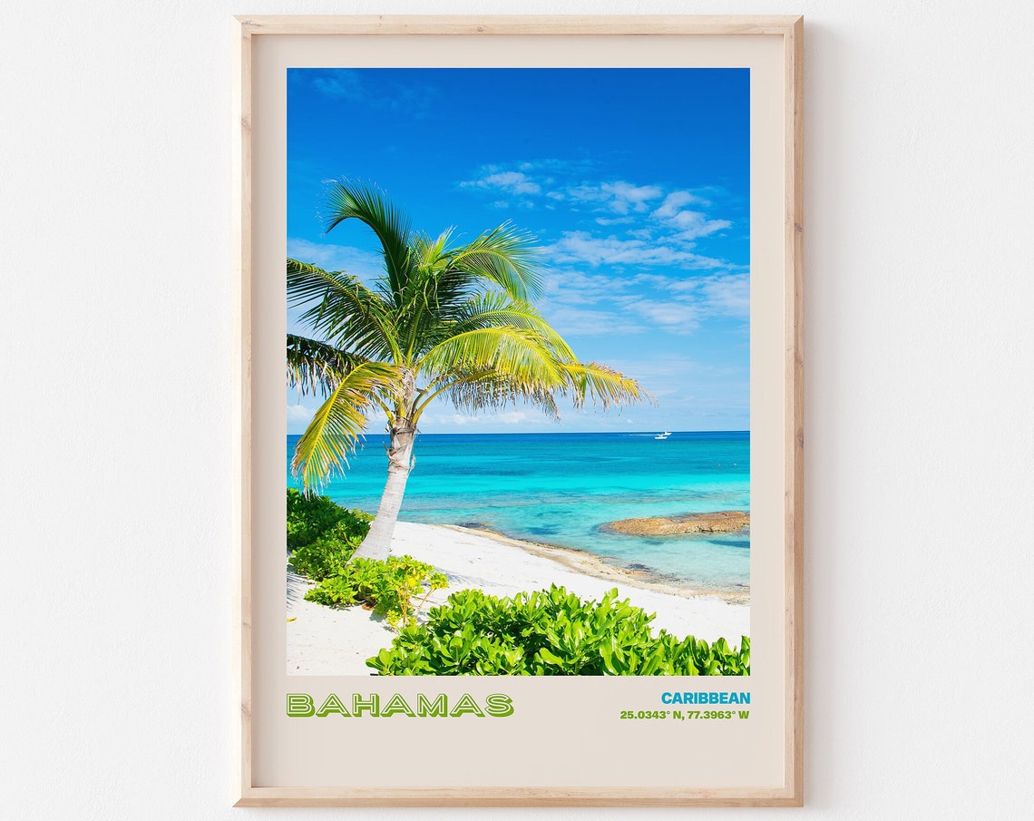 Bahamas Travel Poster Bahamas Print Bahamas Photo Print Bahamas Wall Decor Bahamas Travel Art Bahamas Bahamas Picture Bahamas 6