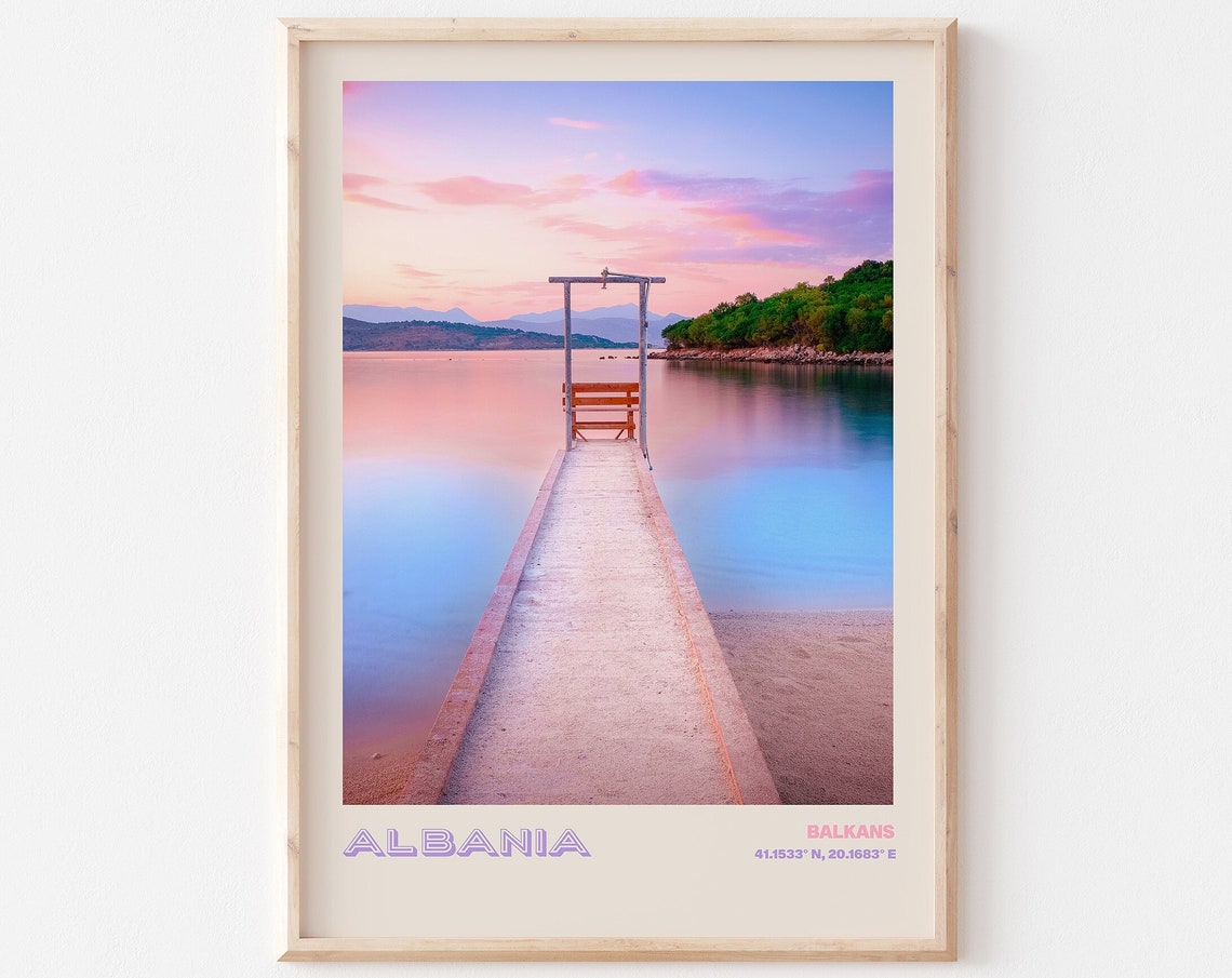 Albania Travel Poster Albania Print Albania Photo Print Albania Wall Decor Albania Travel Art Albania Albania Picture Albania 13