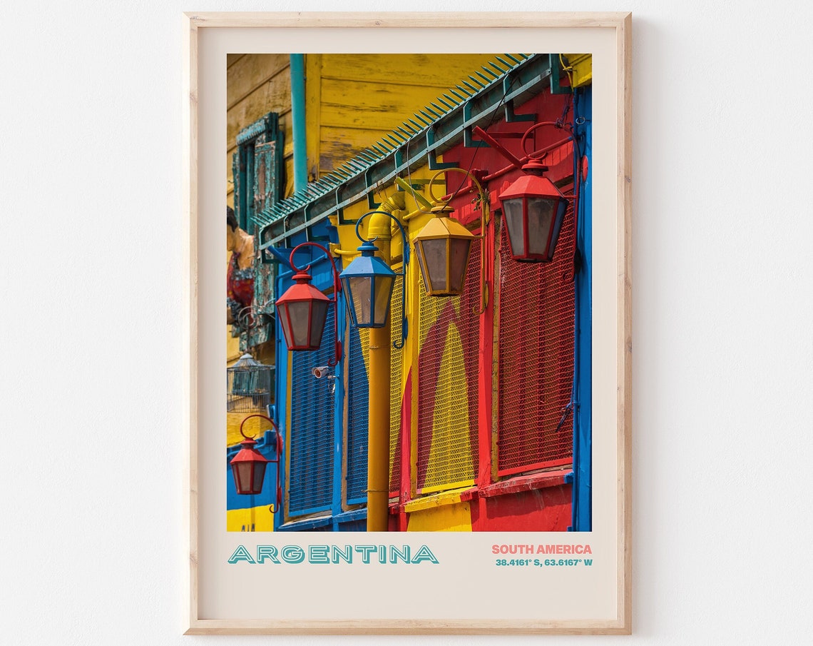 Argentina Travel Poster Argentina Print Argentina Photo Print Argentina Wall Decor Argentina Travel Art Argentina Picture Argentina 12