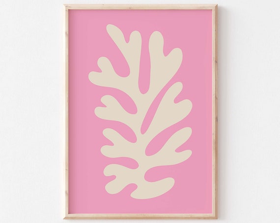 Modern Pink Matisse Inspired Art Matisse Cut Outs Matisse Inspired Prints Henri Matisse A5 A4 A3 A2 Gallery Wall Exhibition Museum