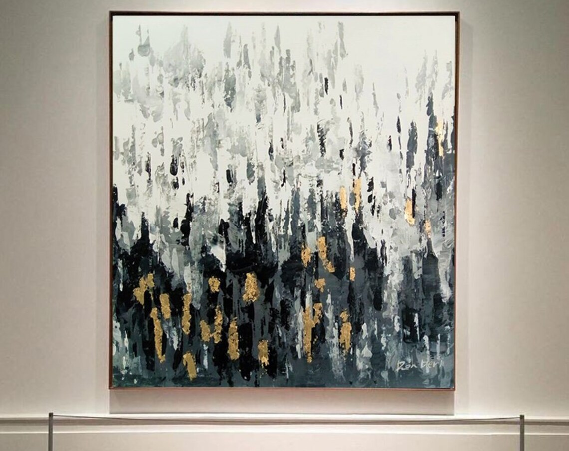 Landscape Painting Original Art Acrylic Painting Abstract Art Forest Painting Inspirational Wall Art Abstract Wall Art Handmade Art - Image 3