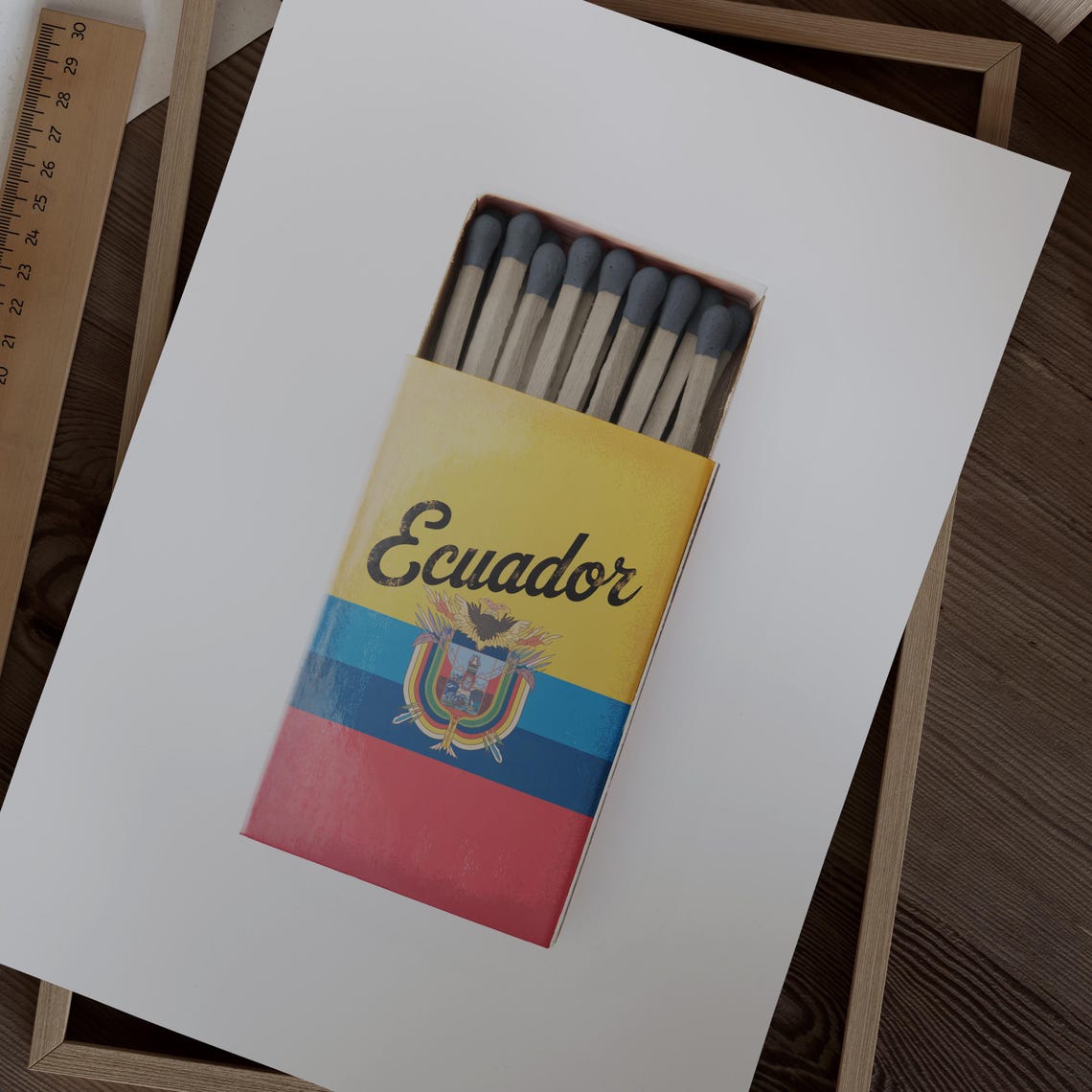 Ecuador Matchbox Print Ecuador Print Ecuador Poster Ecuador Wall Art Ecuador Art Print Ecuador Gifts - Image 2