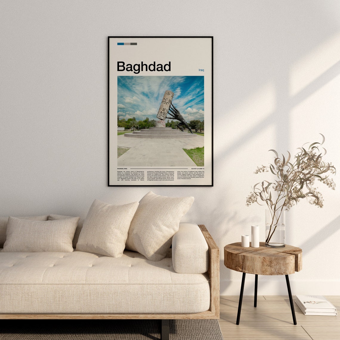 Baghdad Iraq Stone Tower Monument Sculpture Park Photo Poster - Image 3