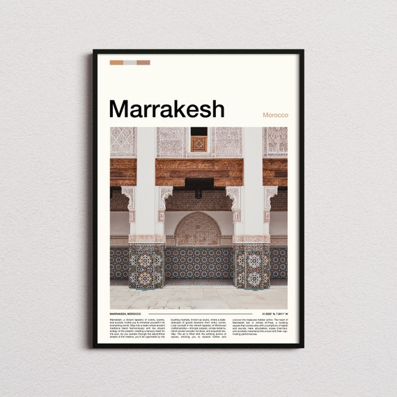 Marrakesh Print Marrakesh Poster Marrakesh Wall Art Morocco Art Print Marrakesh Photo