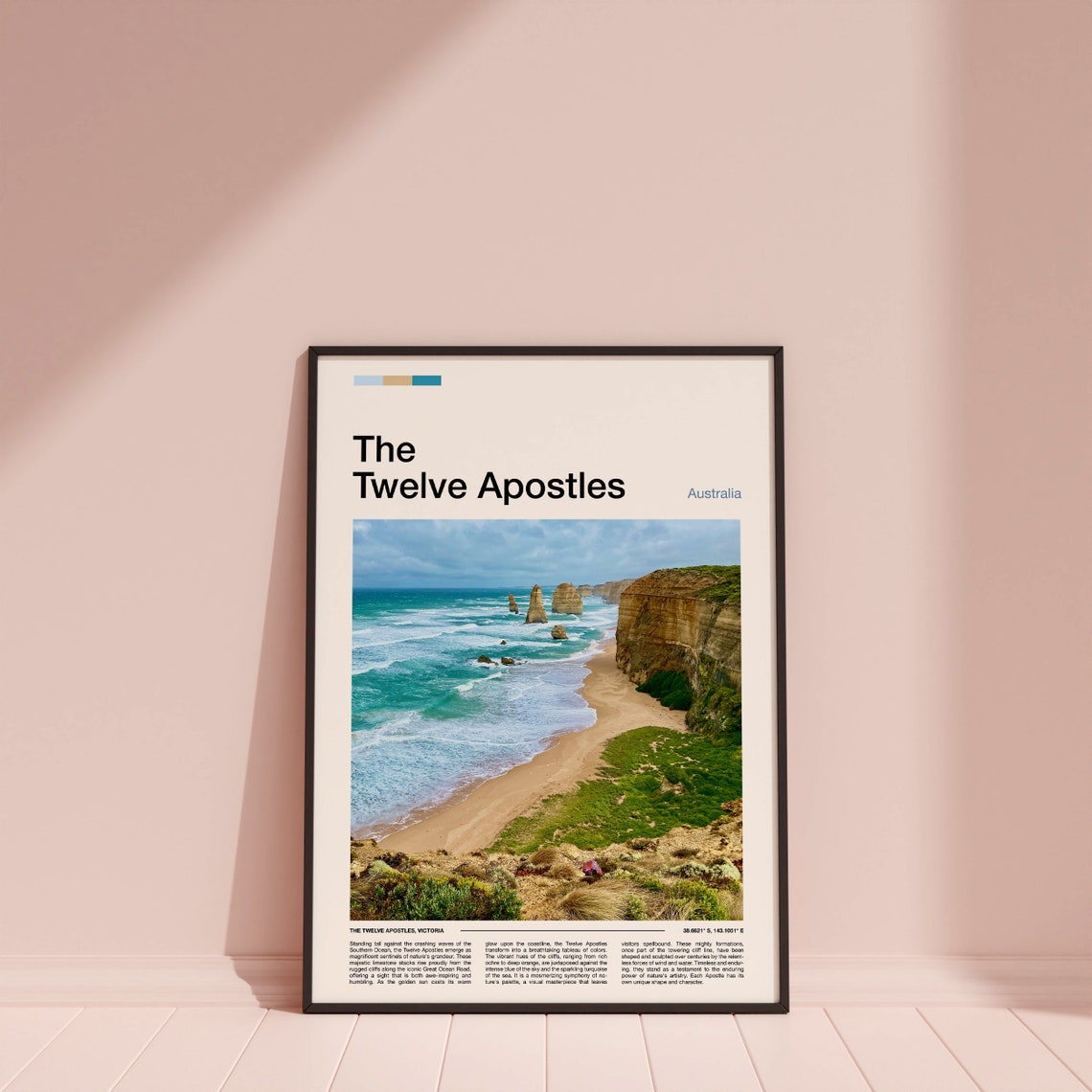 The Twelve Apostles Australia Limestone Sea Stacks Golden Beach Poster - Image 5