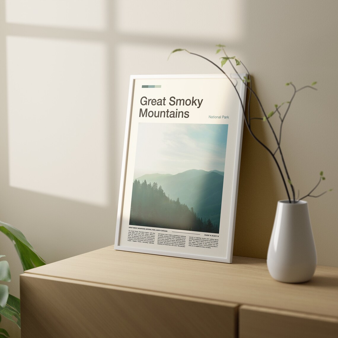 Great Smoky Mountains National Park Misty Ridges Photo Poster - Image 2