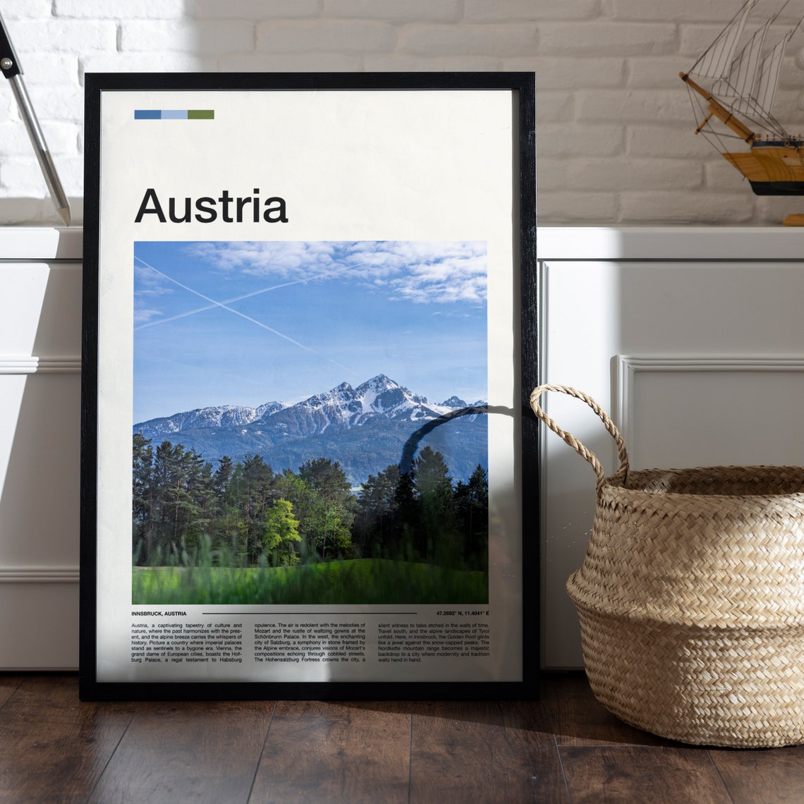Innsbruck Austria Nordkette Mountain Range Alpine Meadow Poster - Image 5