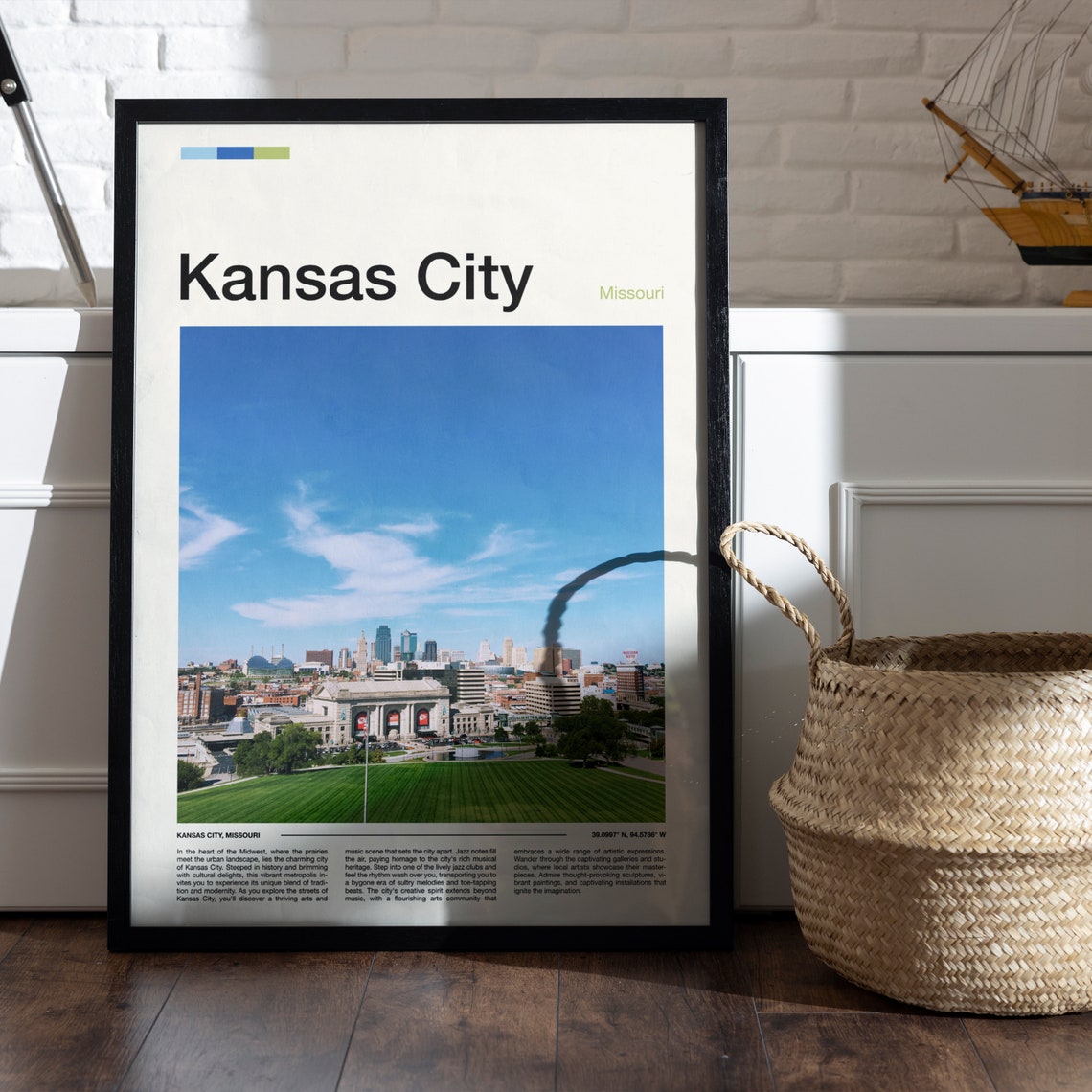 Kansas City Print Kansas City Poster Kansas City Wall Art Missouri Art Print Kansas City Photo - Image 4