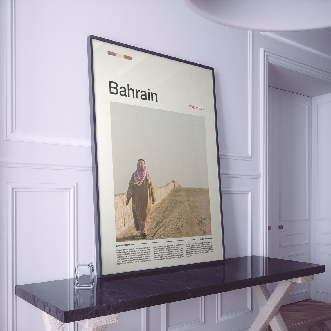 Bahrain Middle East Desert Traveler Traditional Photography Poster - Image 2