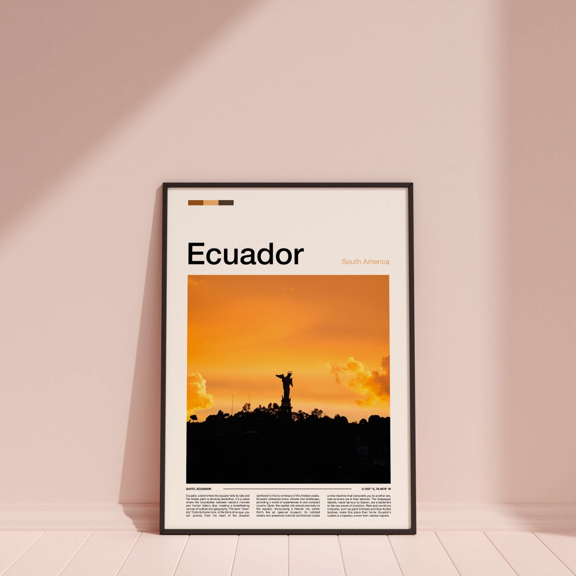 Ecuador Print Ecuador Poster Ecuador Wall Art Ecuador Art Print Ecuador Photo Ecuador Gifts Travel Poster Traveler Gifts - Image 4