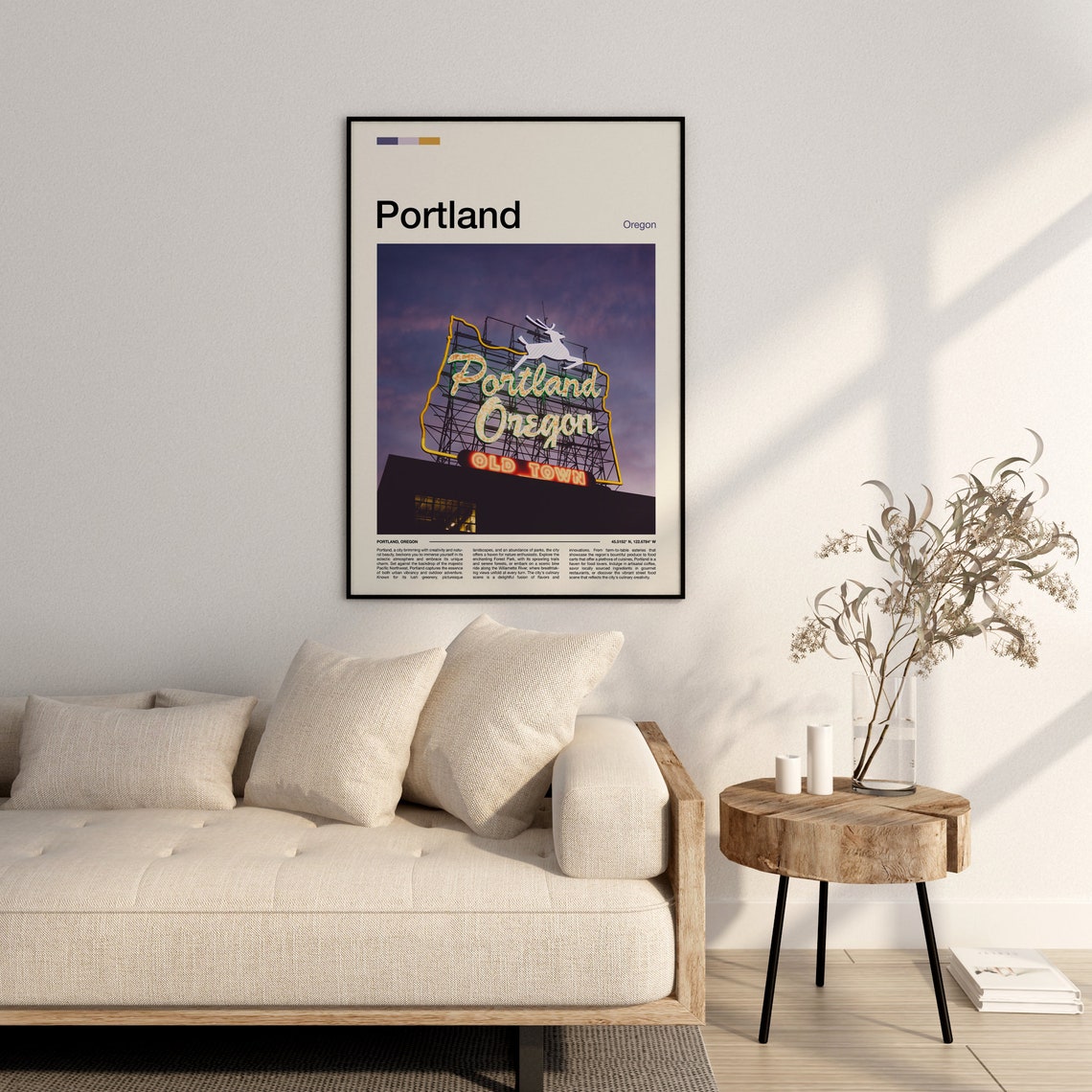Portland Print Portland Poster Portland Wall Art Oregon Art Print Portland Photo - Image 3